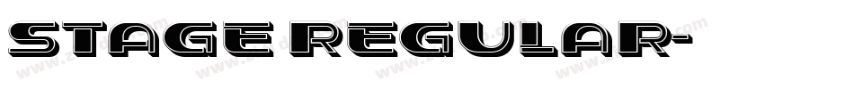 Stage Regular字体转换